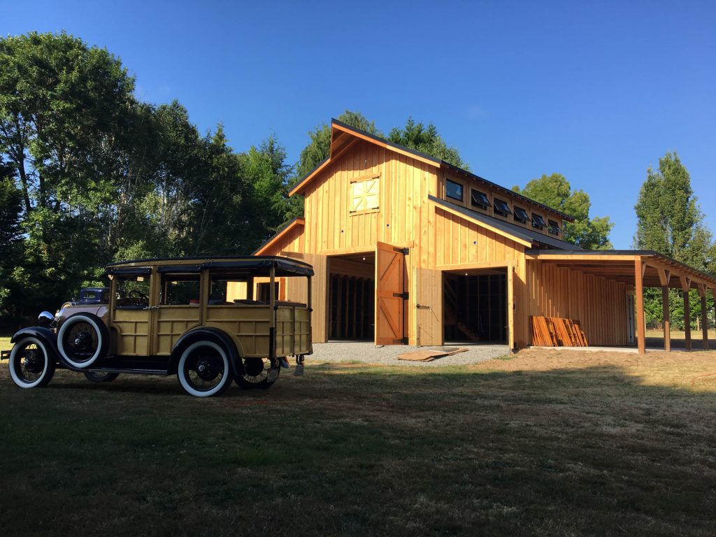 Salmon Creek Barn with 1x12 Doug Fir Siding